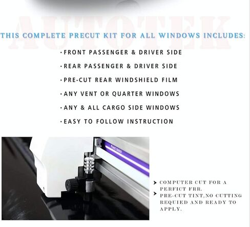 قطع مسبق من جميع الجوانب + طبقة النافذة الخلفية أي ظل خفيف٪ لسيارة Ford F150 Regular Cab 1992-1996 in Kuwait