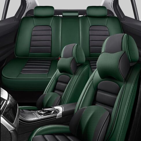 Car Seat Covers for Honda CRV 2007-2024 2025 Durable Leather Seat Cover Waterproof Anti-Slip Seat Covers All Weather Car Seat Automotive Seat Protector(2 Seats,Black&Red-Standard) in Kuwait
