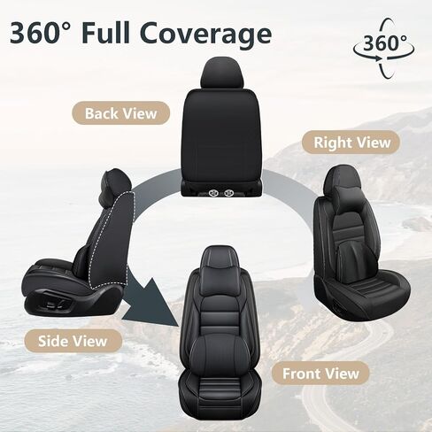 أغطية مقاعد السيارة لسيارة VW Volkswagen Taos 2022-2025، غطاء مقعد السيارة من جلد نابا، واقيات مقاعد مقاومة للماء، وسائد قابلة للتنفس (أسود وأحمر، 5 مقاعد قياسية) in Kuwait