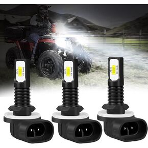881 LED Headlight Bulbs Fit For Polaris Ranger Sportsman RZR 500 570 700 800 Arctic Cat ATV 400 500 550 650 700 1000 LED Headlight Bulbs, ATV UTV Accessories,6000K Cool White (2PCS) in Saudi Arabia