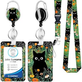 ID Badge Holder with Lanyard and Retractable Badge Reel Clip, Card Name Tag Lanyard Vertical ID Protector Bage Clips for Nurse Nursing Doctor Teacher Student (Strawberry) in Saudi Arabia