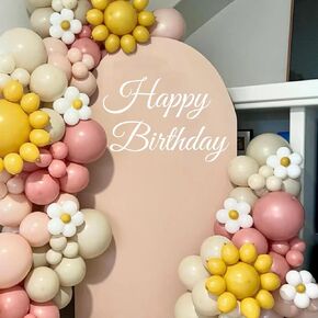 علامة عيد ميلاد سعيد لخلفية ملصق مائي، علامة بيضاء لحفلة عيد ميلاد سعيد للنساء والرجال، ديكور جداري كبير لعيد ميلاد سعيد ديكور قوس خلفية ملصق مائي، ملصق عيد ميلاد سعيد in Kuwait