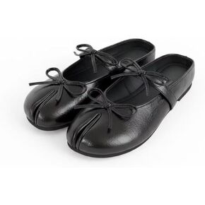 ZQW أحذية باليه مسطحة للنساء أحذية تابي بفيونكة ماري جين بحزام البغال مقسمة عند الأصابع شرائح عصرية للارتداء اليومي مريح in Kuwait