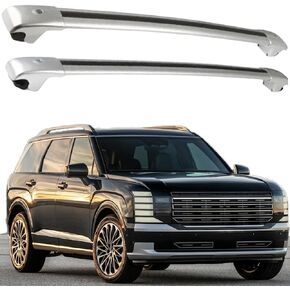 2PCS Upgraded Cross Bars Roof Rack Lockable Compatible with Hyundai Palisade Hybrid 2026 Aluminum Crossbars Cargo Carrier（Sliver） in Kuwait