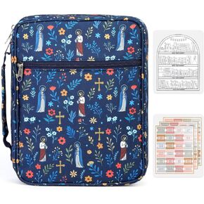 Bible Cover Case for Men Women, with Bible Tabs & Reading Tracker, Padded Cover with Handle & Pockets for Accessories in Kuwait