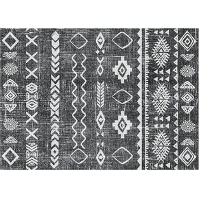 Green Living Room Carpet: 8x10 feet Washable Bohemian Style Large Neutral Farmhouse Soft Moroccan Stain Resistant Indoor Carpet Bedroom Daycare Children's Game Room Office Dining Room Home Decoration in Saudi Arabia