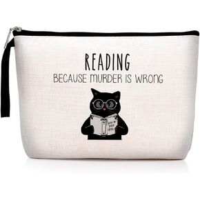 هدايا القراءة، هدايا لطلاب المعلمين، هدايا مضحكة لأمناء المكتبات، محبي الكتب، الكتاب، القراء، دودة الكتب، النساء والرجال، الفتيات المراهقات، حقيبة مكياج للقراءة الساخرة الفريدة من نوعها in Kuwait