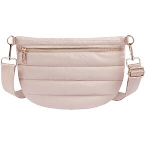 حقائب بوم للنساء حقائب كروس مبطنة عبر الجسم، حقائب فاني باك، حزام منتفخ، محفظة للنساء in Kuwait