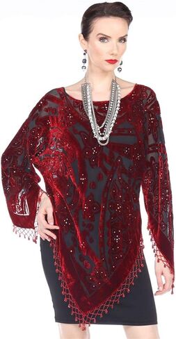 Aris A. Women's Silk Velvet Burnout Tunic in Saudi Arabia