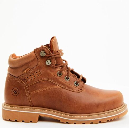 Women's 5" Lace-Up Work Boot Soft Toe Brown 9.5 M US in Kuwait