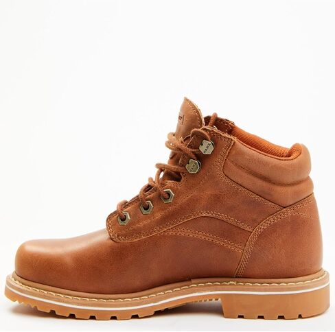 Women's 5" Lace-Up Work Boot Soft Toe Brown 9.5 M US in Kuwait