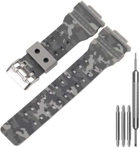 Replacement Watch Strap | Compatible with Casio GD100-1B GA100-1A1 GA110 GA-100C-8ACR | Men’s Wrist Band for GA100 GA-110 GD-120 Series Watch Band in Saudi Arabia