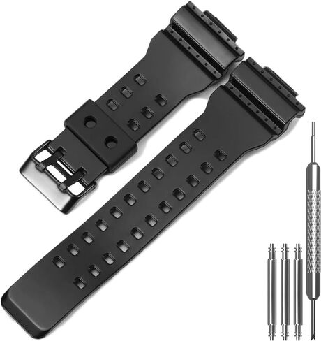 Replacement Watch Strap | Compatible with Casio GD100-1B GA100-1A1 GA110 GA-100C-8ACR | Men’s Wrist Band for GA100 GA-110 GD-120 Series Watch Band in Saudi Arabia