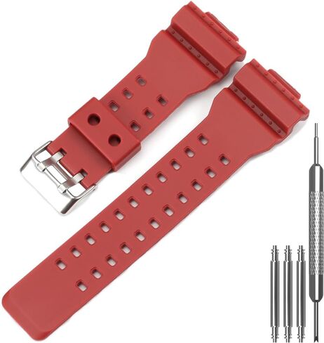 Replacement Watch Strap | Compatible with Casio GD100-1B GA100-1A1 GA110 GA-100C-8ACR | Men’s Wrist Band for GA100 GA-110 GD-120 Series Watch Band in Saudi Arabia