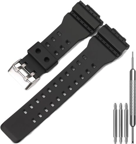 Replacement Watch Strap | Compatible with Casio GD100-1B GA100-1A1 GA110 GA-100C-8ACR | Men’s Wrist Band for GA100 GA-110 GD-120 Series Watch Band in Saudi Arabia