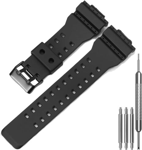 Replacement Watch Strap | Compatible with Casio GD100-1B GA100-1A1 GA110 GA-100C-8ACR | Men’s Wrist Band for GA100 GA-110 GD-120 Series Watch Band in Saudi Arabia