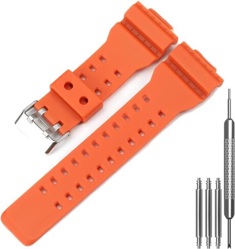 Replacement Watch Strap | Compatible with Casio GD100-1B GA100-1A1 GA110 GA-100C-8ACR | Men’s Wrist Band for GA100 GA-110 GD-120 Series Watch Band in Saudi Arabia