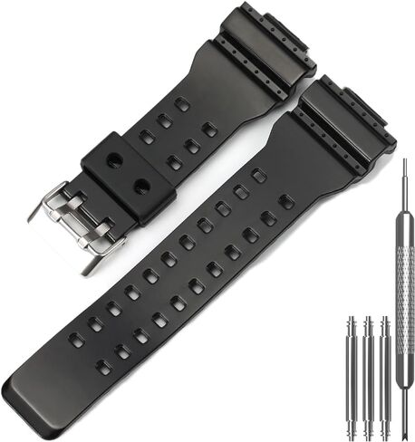 Replacement Watch Strap | Compatible with Casio GD100-1B GA100-1A1 GA110 GA-100C-8ACR | Men’s Wrist Band for GA100 GA-110 GD-120 Series Watch Band in Saudi Arabia