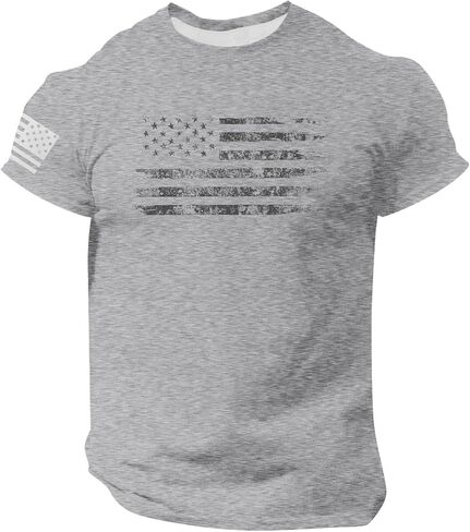 WENKOMG1 Men's America 250 Shirt Anniversary Patriotic 4th July USA Flag Print 1776-2026 Tshirt, M-3XL in Kuwait