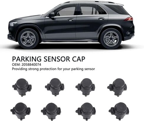 Parking Sensor Cover Cap, Direct Fit Replacement Bumper Mount Accessory, Durable Sensor Protection for Drivers, City Parking, Road Trips, Daily Commuting in Saudi Arabia
