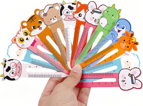 400 Pieces Cute Animal Bookmarks with 10 Different Kawaii Animal Patterns Reading Ruler Style Bookmarks Bulk Page Markers for Women Students Book Lovers Gift School Home Office Supplies in Saudi Arabia