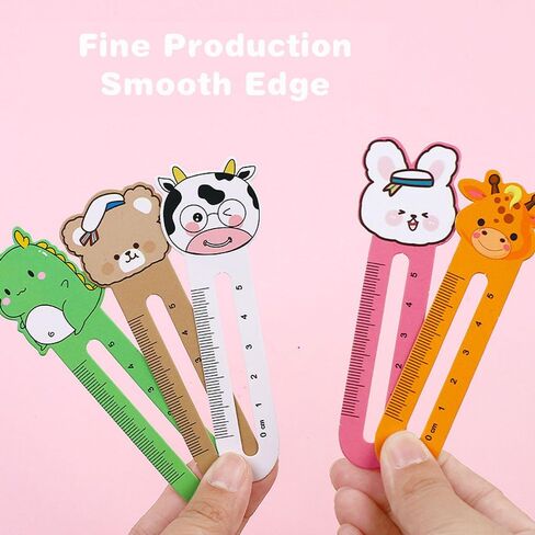 400 Pieces Cute Animal Bookmarks with 10 Different Kawaii Animal Patterns Reading Ruler Style Bookmarks Bulk Page Markers for Women Students Book Lovers Gift School Home Office Supplies in Saudi Arabia