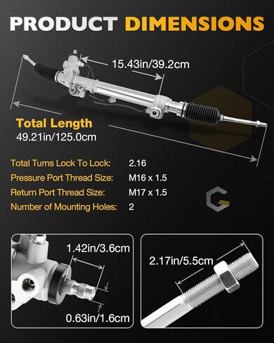 رف وترس توجيه هيدروليكي، متوافق مع 2003-2009 Toyota 4Runner 4.0 4.7 L، FJ Cruiser 4.0L، Lexus GX470 4.7L، نظام التوجيه Rack & Pinion، OE #26-2624 4550339235 4550339265 in Saudi Arabia