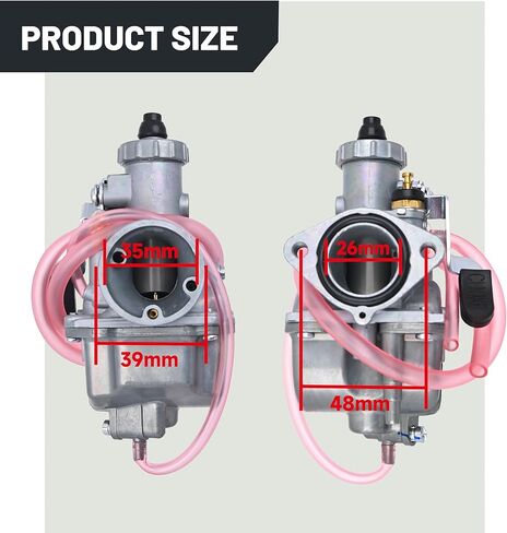 مكربن ​​VM22 26 مم لدراجة Mikuni Pipe Pit Dirt Bike 110cc 125cc 140cc Lifan YX Zongshen Pit Dirt Bike CRF70 XR50 Apollo Thumpstar DHZ SSR مع مدخل فلتر الهواء in Kuwait