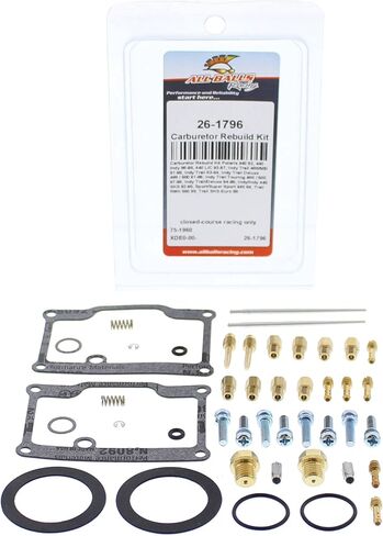 All Balls Racing Carburetor Rebuild Kit 26-1796 Compatible With/Replacement For Polaris Indy Trail Deluxe 488/500 1991-1996, Indy Trail 488/500 1991-1992, 1994-1995, 1997, 1999, 440 Indy 1996-1998 in Saudi Arabia