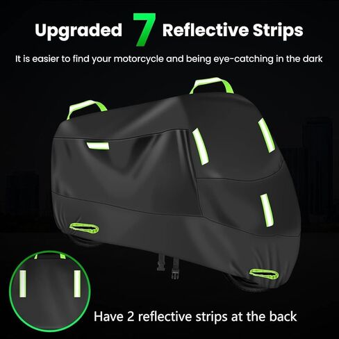 Motorcycle Cover for Kawasaki Vulcan 1700 Voyager 2009-2024, Outdoor Durable Motorcycle Protective Cover, Motorbike Cover All Weather, All-Season Protection Outdoor Accessories in Saudi Arabia