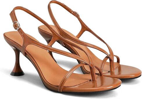 Coutgo إمرأة Slingback هريرة الكعوب الوجه بالتخبط المفتوحة تو ثونغ الصنادل الكاحل حزام الصيف اللباس الأحذية in Kuwait