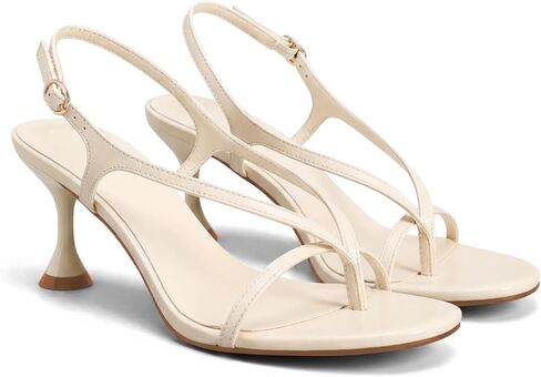 Coutgo إمرأة Slingback هريرة الكعوب الوجه بالتخبط المفتوحة تو ثونغ الصنادل الكاحل حزام الصيف اللباس الأحذية in Kuwait