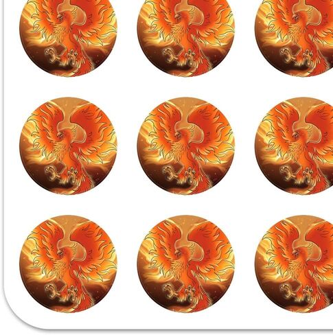 طائر الفينيق يرتفع من اللهب 1 "مخطط التقويم سكرابوكينغ صياغة ملصقات واضحة in Kuwait