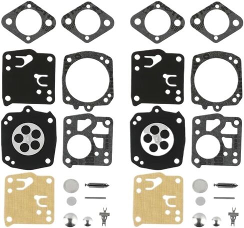 2 Sets Carburetor Repair Rebuild Kit Diaphragm Compatible With 61 66 162 165 266 268 181 281 Replacement For RK-17HS RK-23HS in Saudi Arabia