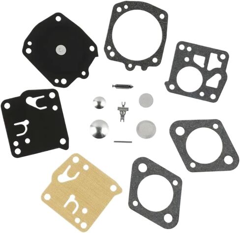 2 Sets Carburetor Repair Rebuild Kit Diaphragm Compatible With 61 66 162 165 266 268 181 281 Replacement For RK-17HS RK-23HS in Saudi Arabia
