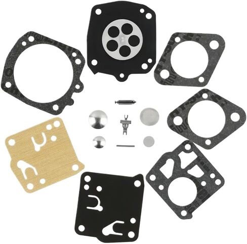 2 Sets Carburetor Repair Rebuild Kit Diaphragm Compatible With 61 66 162 165 266 268 181 281 Replacement For RK-17HS RK-23HS in Saudi Arabia