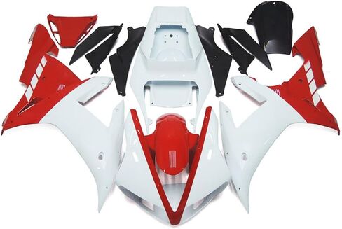 ABS حقن كامل Fairing Kit مناسب لـ Yamaha 2002 2003 YZF R1 02 03 YZF1000 2002-2003 YZF-R1 Sportbike دراجة نارية هيكل من البلاستيك هيكل الجسم مجموعة القلنسة - أسود غير لامع in Saudi Arabia