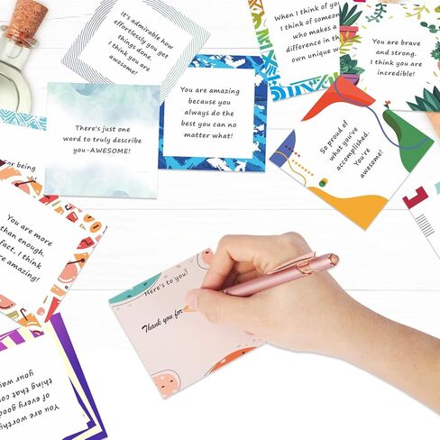 Affirmation Cards With Envelopes 3.5x3.5 Inch. You Are Awesome Seals for Appreciation, Encouragement, Gratitude, Positive Motivational Inspirational Thoughtful Gifts Cards. Post-it Note Size in Kuwait
