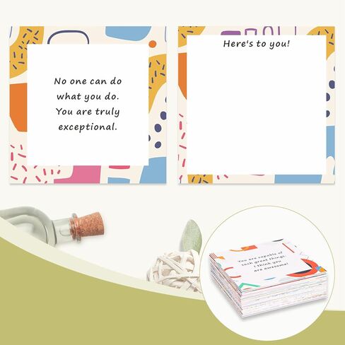 Affirmation Cards With Envelopes 3.5x3.5 Inch. You Are Awesome Seals for Appreciation, Encouragement, Gratitude, Positive Motivational Inspirational Thoughtful Gifts Cards. Post-it Note Size in Kuwait