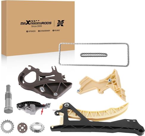 مجموعة سلسلة توقيت المحرك maxpeedingrods مضخة زيت مناسبة لسيارات BMW N46 N42 E81 E87 118i 120i 318i E46 E90 E91 2L، يستبدل 11317502180 11317507551 in Saudi Arabia