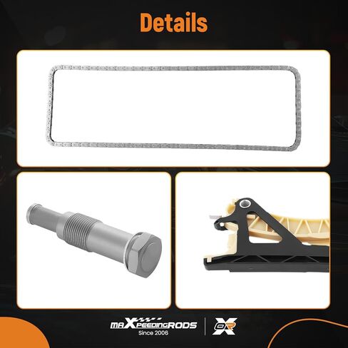 مجموعة سلسلة توقيت المحرك maxpeedingrods مضخة زيت مناسبة لسيارات BMW N46 N42 E81 E87 118i 120i 318i E46 E90 E91 2L، يستبدل 11317502180 11317507551 in Saudi Arabia