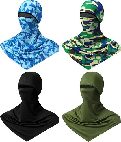 8 Pcs Balaclava Full Face Masks Summer Balaclava Long Face and Neck Cover Breathable Sun Protection for Men Women in Kuwait