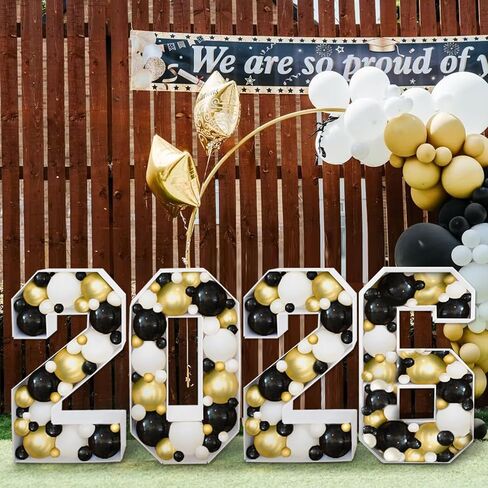 2026 Graduation Decorations - 2.3FT Large PRE-CUT 2026 Marquee Light Up Numbers Kit - Mosaic Foam Board Sign - Class of 2026 Party Supplies Decor for Kindergarten Preschool High School Christmas Wedding Prom in Saudi Arabia