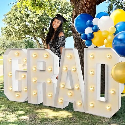 2026 Graduation Decorations - 2.3FT Large PRE-CUT 2026 Marquee Light Up Numbers Kit - Mosaic Foam Board Sign - Class of 2026 Party Supplies Decor for Kindergarten Preschool High School Christmas Wedding Prom in Saudi Arabia