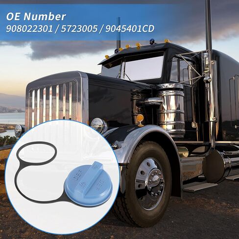 No.908022301 غطاء خزان سائل عادم الديزل DEF مناسب لـ Kenworth C500 T2000 T660 T680 T800 W900 لـ Peterbilt 210 320 330 335 337 362 365 384 387 388 in Kuwait