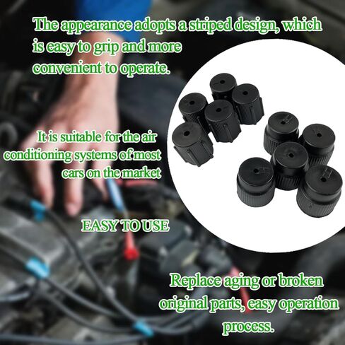 20PCS Car AC Service Valve Cap Kit, High 16mm Pressure & Low 13mm Pressure Vehicle Air Conditioning Sealing Caps, Leak-Proof AC Valve Core Covers, Universal Automotive Accessories in Saudi Arabia