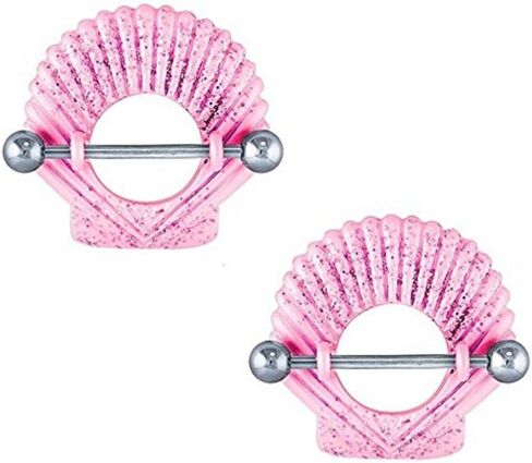 Nipple Shield Rings Barbell Barbells تباع كزوج من الصدف مقاس 14 [مجوهرات] in Saudi Arabia