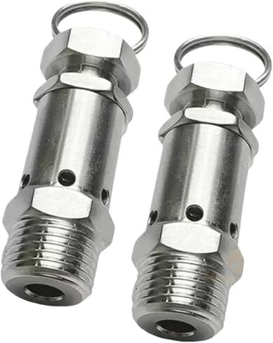 304 Stainless Steel Micro Spring Safety Relief Valve 1/4" 1/2" BSPT Male 0.5-10KG(8KG(0.8MPA),1l4 BSP) in Saudi Arabia