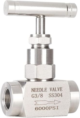 304 Stainless Steel Needle Valve Female Thread BSPP NPT High Pressure (6000Psi) Panel Mounting Available1/8"1/4"3/8"1/2"(NPT 1I2) in Saudi Arabia