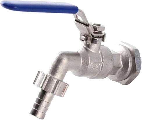 Stainless Steel Ball Valve - 1/2 Inch Weldless Bulkhead Bibcock in Saudi Arabia